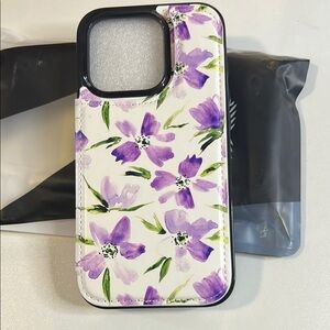 Source Unknown Purple and White Floral Phone Case